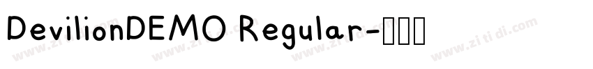 DevilionDEMO Regular字体转换